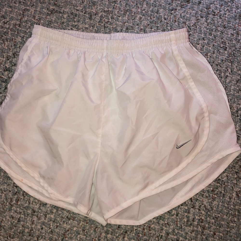 BRAND NEW WHITE NIKE RUNNING SHORTS